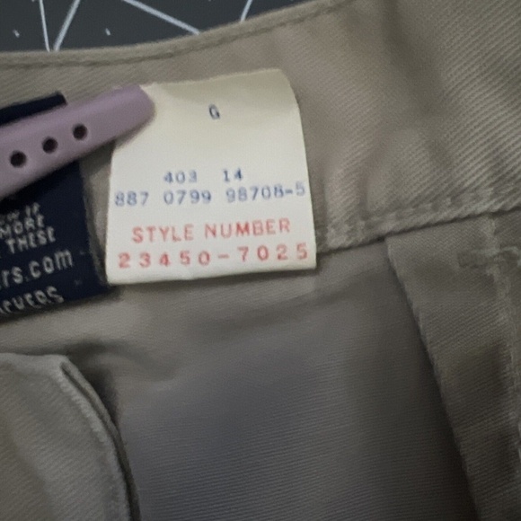 VTG 90s DOCKERS flat front Khaki Pants WOMENS petite 12 - Picture 5 of 5